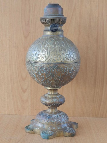 Ancien pied lampe - pied, à