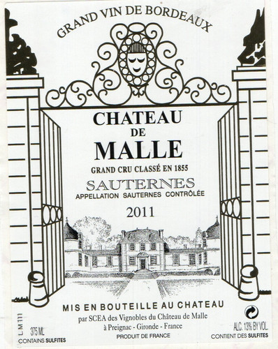 Sauternes gcc etiquette - sauternes,