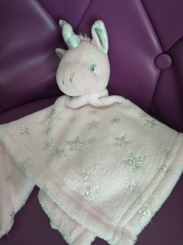 Doudou licorne rose - licorne, plat