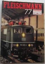 FLEISCHMANN catalogue Ech Ho/N train/auto rallye Bon Etat 1977 avec Tarif