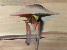 belle Peinture Gouache Dessin  Expressionnisme Abstrait bombe atomique H 1960