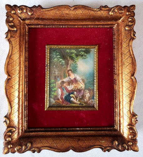 Ancienne peinture miniature - ancienne,