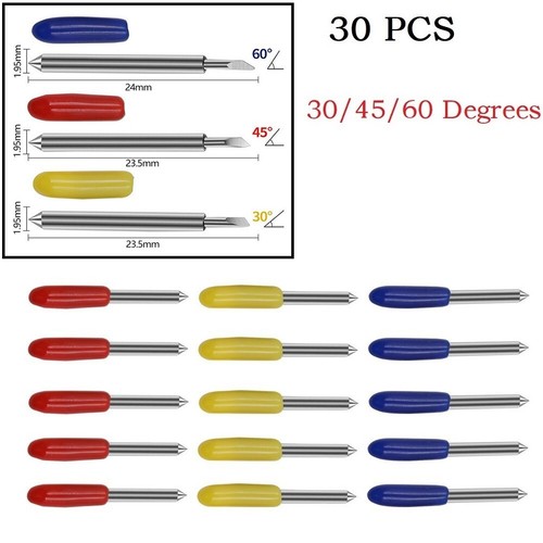 30pcs degrés lames - 45, 60
