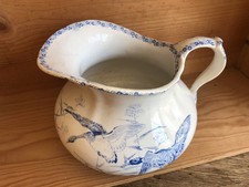 Creil et Montereau modèle Ibis, broc de toilette à décor de canards