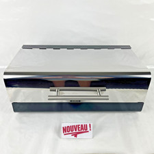 ➜BOÎTE/HUCHE/PANIER À PAIN en métal/inox noir poignée moderne style minimaliste