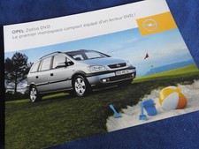 catalogue feuillet opel zafira dvd 2002