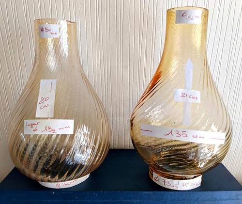 Verre lampe pétrole - de,