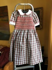 ROBE COTON ECOSSAISE SMOCKS 8 ANS 