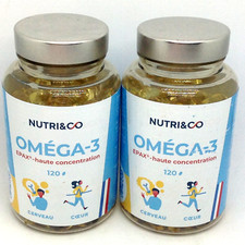 NUTRI&CO OMEGA 3 - 2 x 120 GELULES - 06/2027 - cerveau cœur