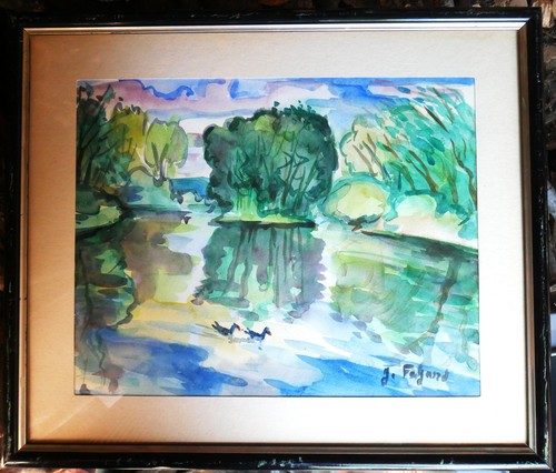 Tableau aquarelle gérard - tableau,