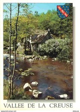 Carte postale moulin à - moulin,