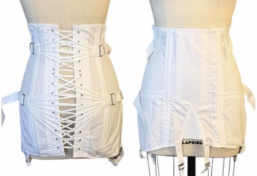 Vintage white corset girdle - vintage,