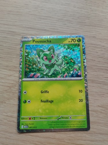 Carte pokémon poussacha - carte,