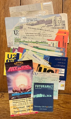 Original concert tickets - u2,