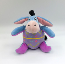 Petite peluche âne Bourriquet mauve bleu DISNEY NICOTOY en œuf de Pâques 16 cm