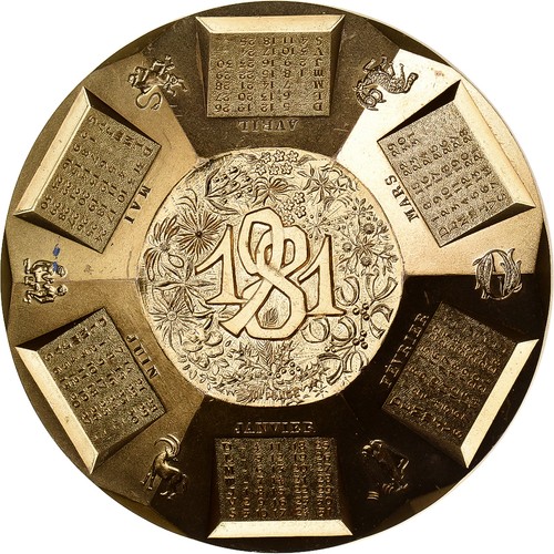 France médaille calendrier - france,,