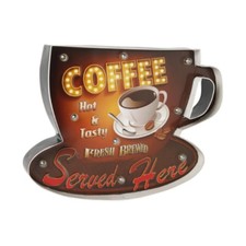 Enseigne au néon de café
