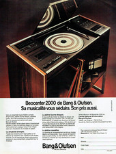 Publicité Advertising 0424  1981   Bang & Olufsen  Beocenter 2000 hi-fi