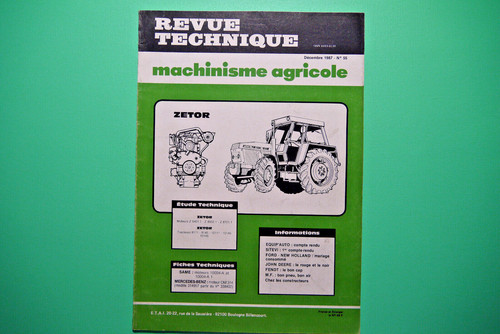 Revue technique machinisme - revue,