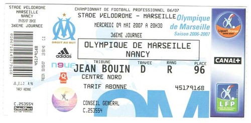 Billet place om olympique - , /