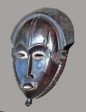 Masque Mblo Baoulé – Côte d’Ivoire, art africain, 32cm