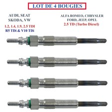 4x Bougie de préchauffage