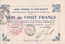 20 Francs - Caisse d'épargne
