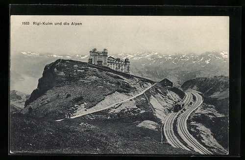 Carte postale rigi kulm - carte, rigi-kulm