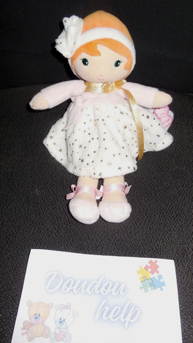 Doudou peluche poupée robe - poupée,