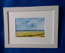 Paysage aquarelle champ - , "champ
