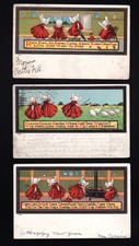 SUNBONNET - LOT 6 POSTCARDS 1906/08 - NURSERY RHYMES - AMERICAN PC ULLMAN - 19