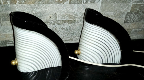 Couple abat jour murano - couple, blanc