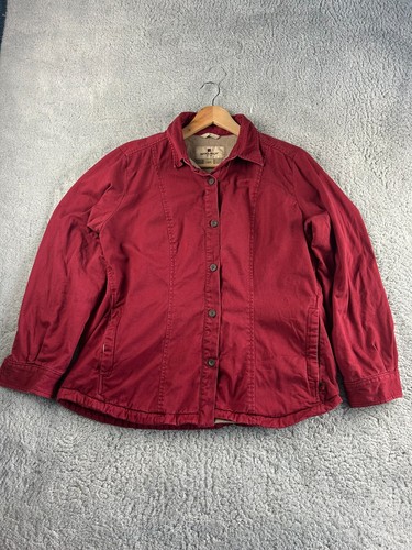 Caban woolrich laine rouge - en,