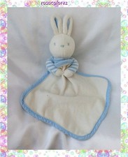 Doudou Peluche Lapin Rayures