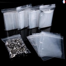 300 pièces Sachet Plastique Transparent Pochette Zip 5 * 7 cm Petits Sachets 