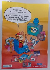 Poster Spirou Sega Mega Drive Affiche