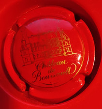 capsules de champagne chateau de boursault  n°22 (rouge et or) cote 8€