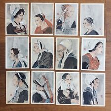 Geo-Fourrier 12 Visage Bretons Petites Cartes de Collection