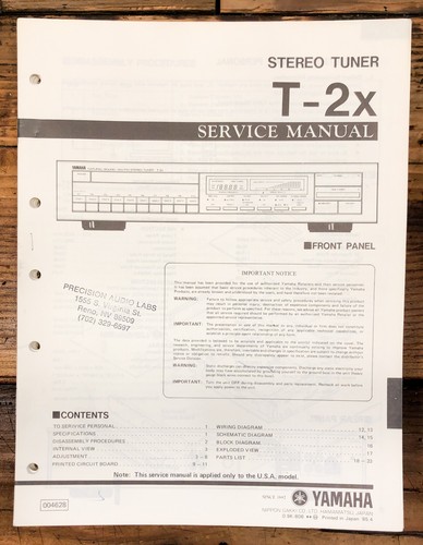 Yamaha tuner service - yamaha,
