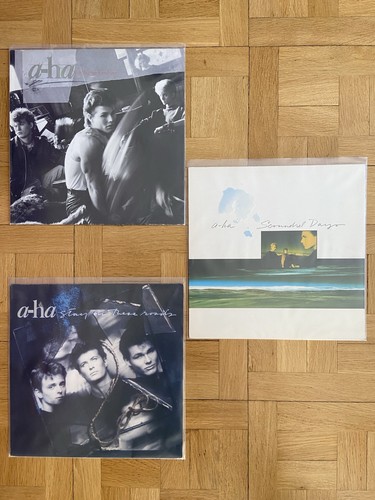 Lot 3 albums vinyles - a-ha,