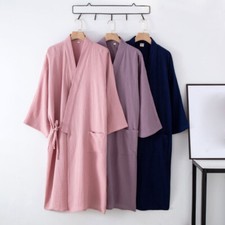 Japonais Femme Kimono Pyjama Peignoir Robe de Chambre Salle Bain
