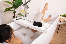 Plateau support baignoire Plateau de Bain Luxe Extensible Support Tablette
