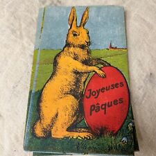 5 IMAGES DE PÂQUES ANCIENNES LITHO ALSACE CHOCOLATIER PLAQUE DE CHOCOLAT