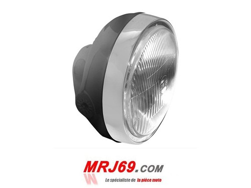 Phare rond noir 180 - 180, mm