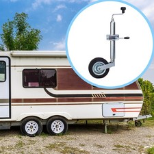 Cric De Remorque Avec Roue, Support En Métal Robuste Avec Poignée