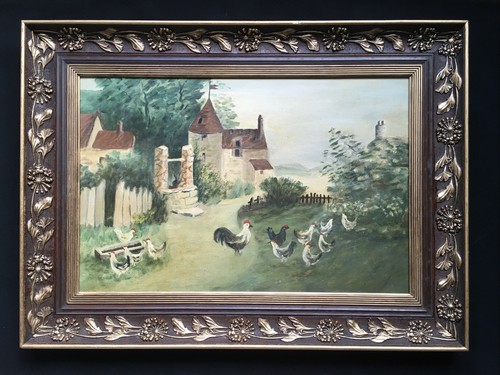 Tableau peinture huile - huile, les