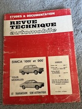 Revue Technique SIMCA 1000 900