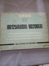 Supplément manuel  d'atelier YAMAHA RD 125  (A) (DX)/ RD 200 (A)
