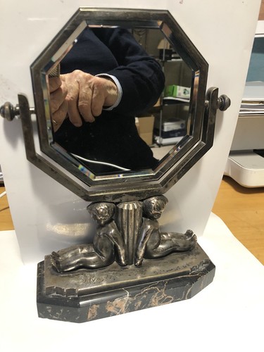 Art deco mirror - mirror, signed