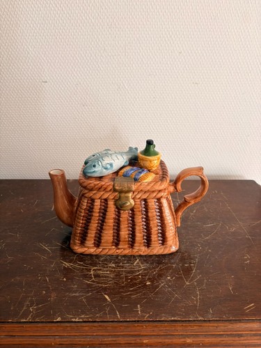 Théière panier osier - osier, pique